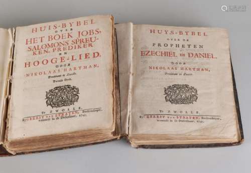 Two antiquarian books. Consisting of: House Bible, The