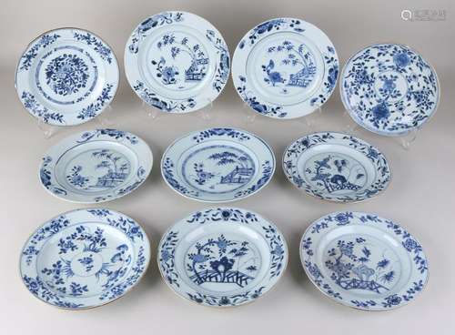 Ten pieces of 18th - 19th century Chinese porcelain