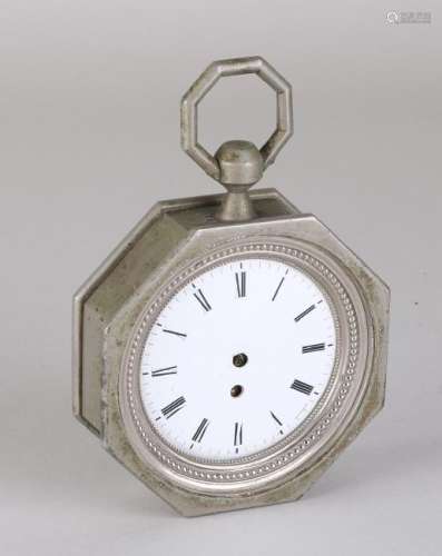 19th century coachman's clock with later pocket watch