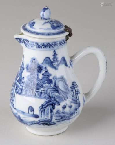 18th Century Chinese porcelain jug, Queng Lung. With