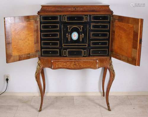 Rare 18th century French Boulle art cabinet glued with