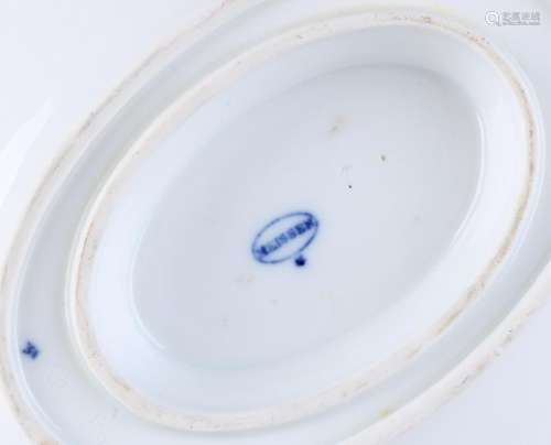 Antique German Meissen porcelain sauce bowl with