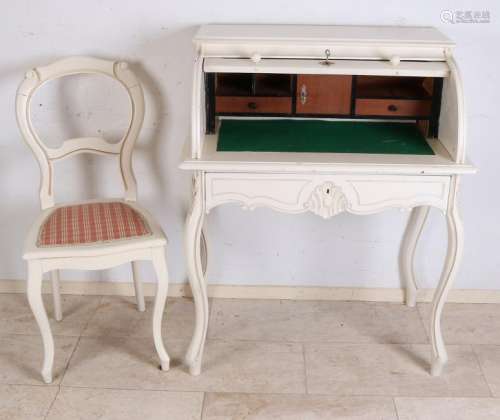 Antiques Hollands Louis Philippe white ladies writing