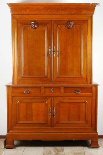 French Louis Philippe cupboard. Two-part with three