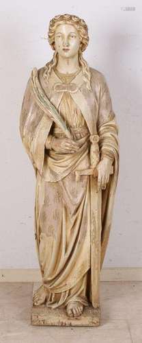 Large 19th century ecclesiastical Holy figure with