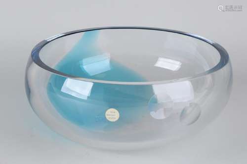 Large round Leerdam dish 'Essilor' from 2004. Design by