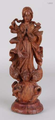 Early 18th century Southern German walnut holy figure