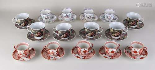 Lot of old / antique cups and saucers. Consisting of: