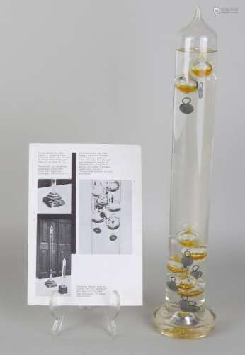 Glass Lento thermometer. To Galilei Galileo. 1564 -