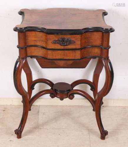 19th century Dutch Willem III sewing table with