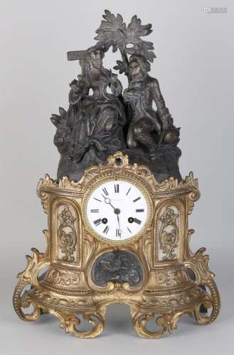 Antique French pendulum. Circa 1860. Louis Philippe.