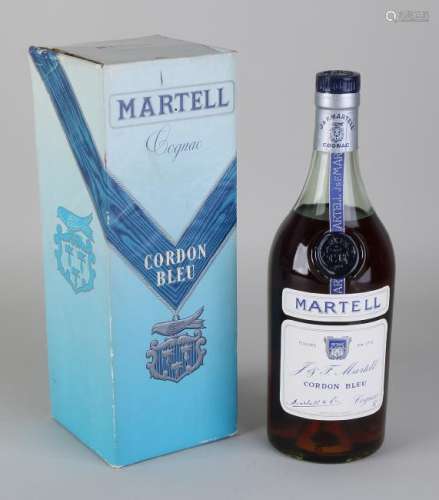 Martell Cordon Bleu cognac in original box. Circa 1960.