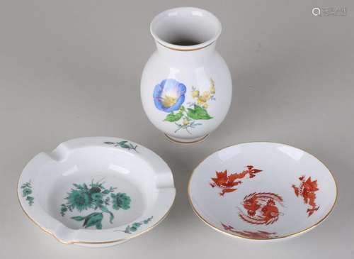 Three times German Meissen. Second half of the 20th