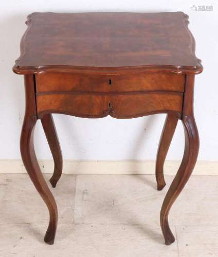 Antique mahogany Louis Philippe German side table with