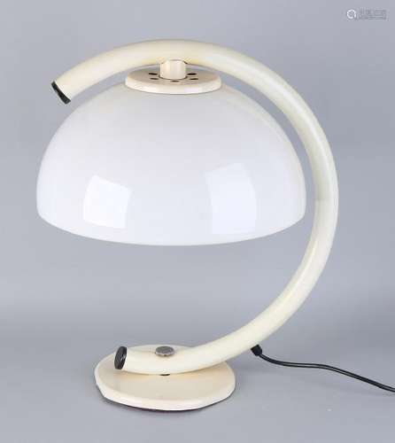 White metal design table lamp. 70s Years. GEPO.