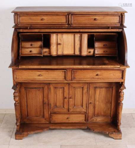 Teak writing desk. Style furniture. Second half of the