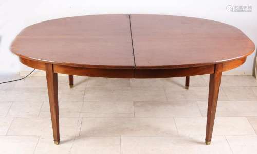 Large 19th century English mahogany backstage table.
