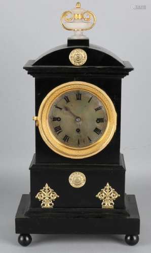 Antique Viennese boned pendulum with quarter-turn and
