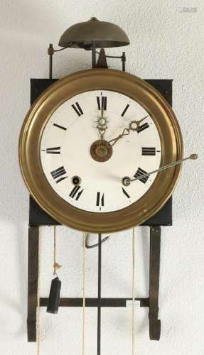 19th century French station comtoise with alarm clock