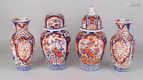 Four times antique 19th century Japanese Imari