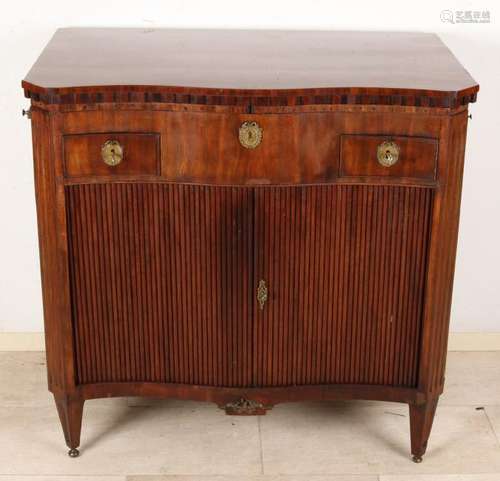 18th century mahogany Louis Seize folding buffet with