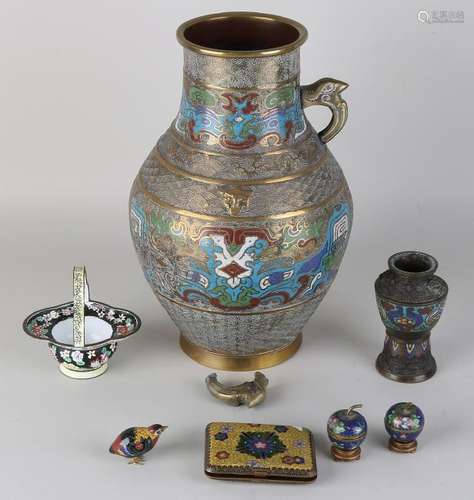 Seven times old / antique Chinese / Japanese cloisonne.