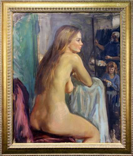 1996年 Albert Wakamow 布面油画《裸女》