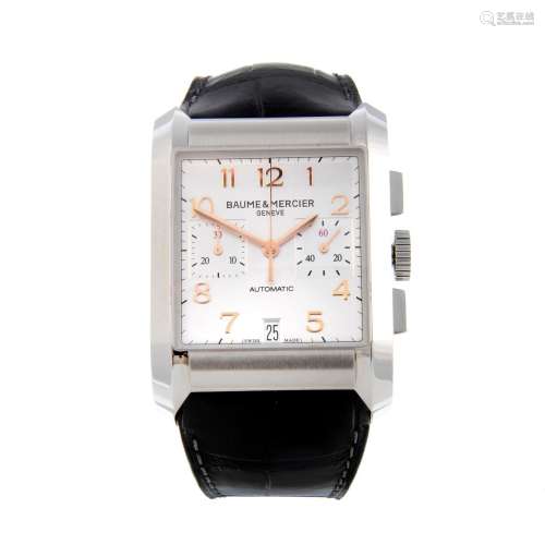 BAUME & MERCIER - a gentleman's Hampton chronograph wrist watch.
