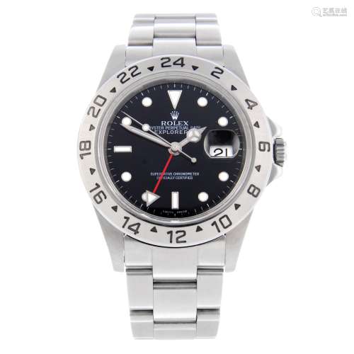 ROLEX - a gentleman's Oyster Perpetual Date Explorer II bracelet watch.