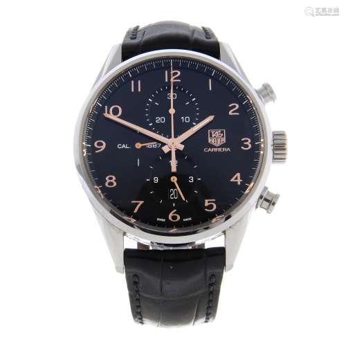 TAG HEUER - a gentleman's Carrera Calibre 1887 chronograph wrist watch.