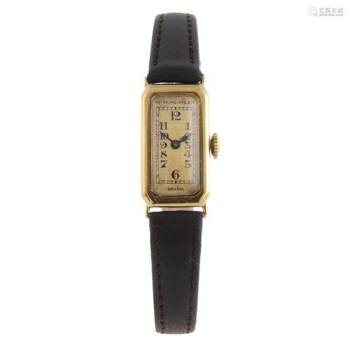 PATEK PHILIPPE - a lady's wrist watch.