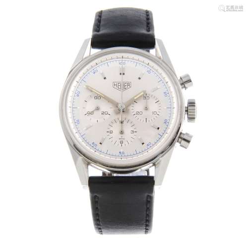 TAG HEUER - a gentleman's 1964 Carrera re-issue chronograph wrist watch.