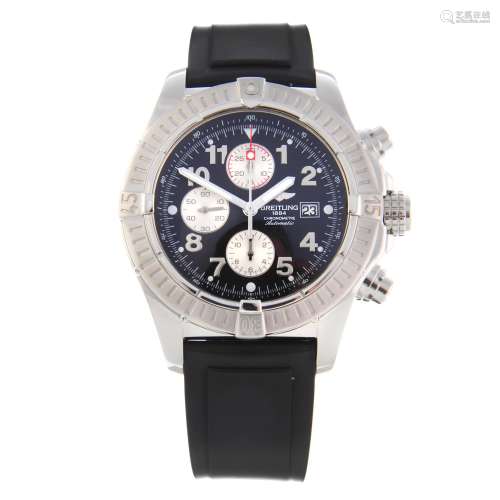 BREITLING - a gentleman's Aeromarine Super Avenger chronograph wrist watch.