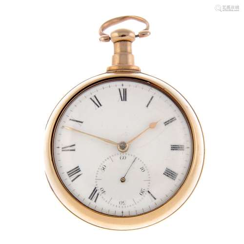 A pair case pocket watch by Peter & M.