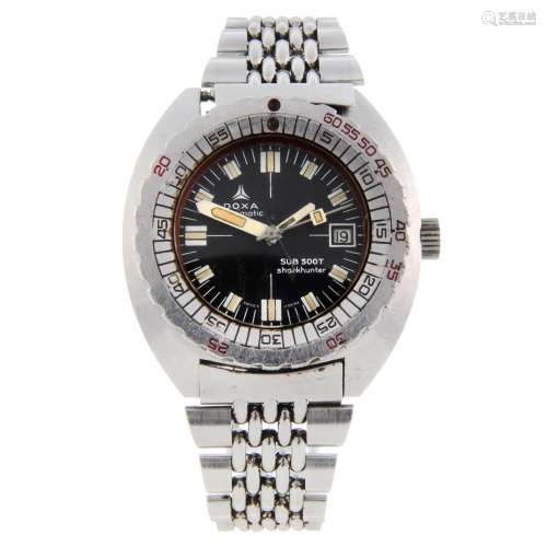 DOXA - a gentleman's Sub 300T Sharkhunter bracelet watch.