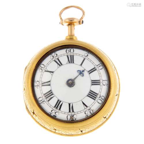 A pair case repeater pocket watch by J.