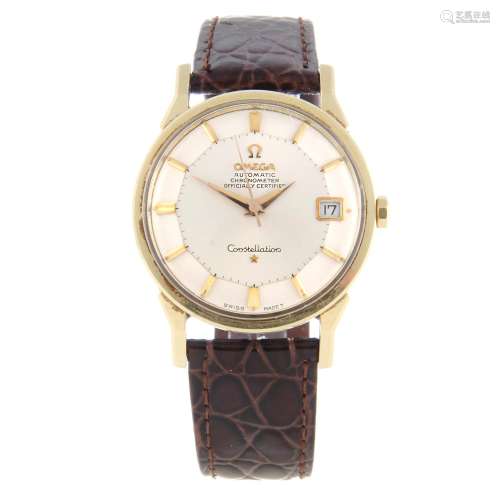 OMEGA - a gentleman's Constellation 'Pie-Pan' wrist watch.