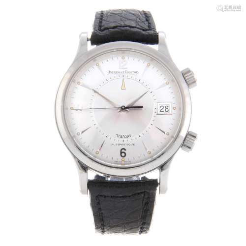 JAEGER-LECOULTRE - a gentleman's Master Control Reveil alarm wrist watch.