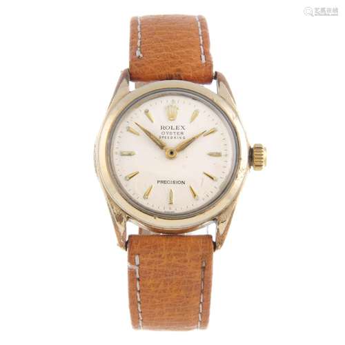 ROLEX - a gentleman's Oyster Speedking Precision wrist watch.