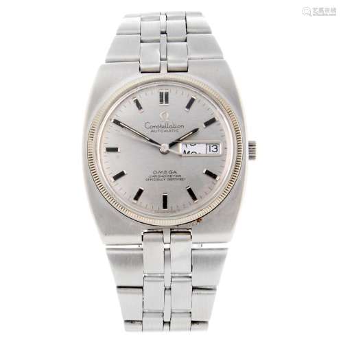 OMEGA - a gentleman's Constellation bracelet watch.
