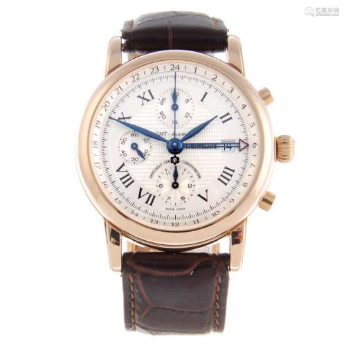 MONTBLANC - a gentleman's Star GMT chronograph wrist watch.