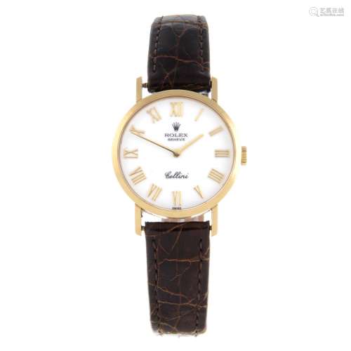 ROLEX - a lady's Cellini wrist watch.