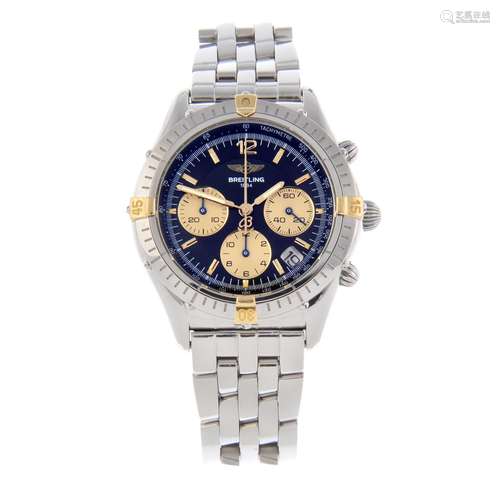 BREITLING - a gentleman's Windrider Chrono Cockpit chronograph bracelet watch.