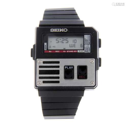 SEIKO - a gentleman's Voice Note Ghostbusters bracelet watch.