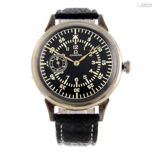 OMEGA - a gentleman's Marriage Aviator wrist watch.