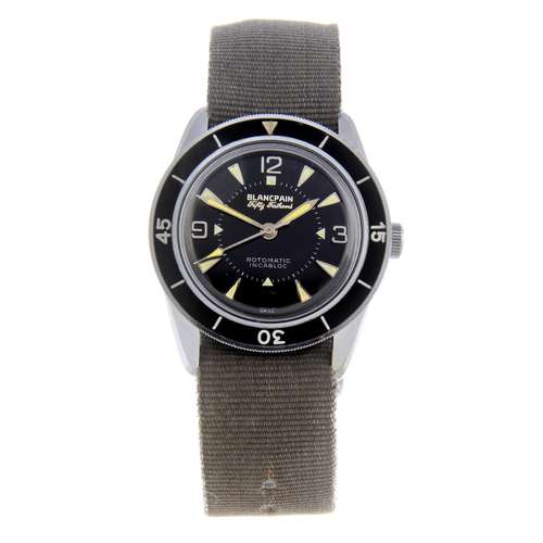 BLANCPAIN - a gentleman's Fifty Fathoms Bathyscaphe wrist watch.