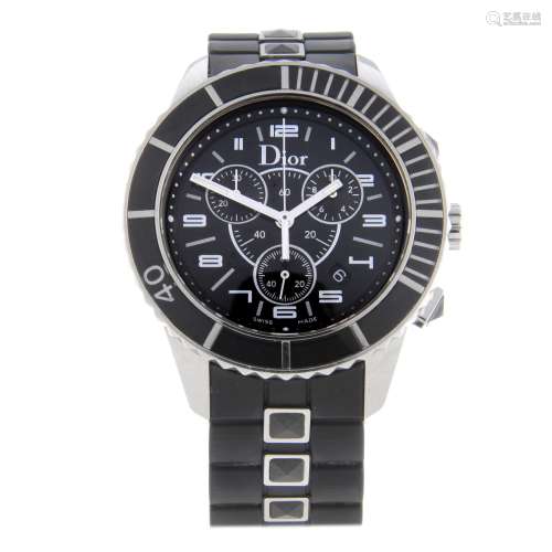 DIOR - a Christal chronograph wrist watch.