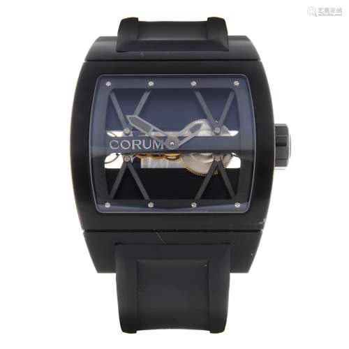 CORUM - a limited edition gentleman's Ti-Bridge wrist watch.