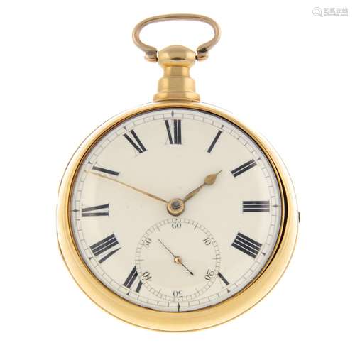 A pair case pocket watch by Gordon & Fletcher.