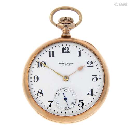 An open face pocket watch by Waltham.